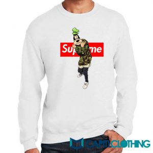 Disney Goofy Camo X Supreme Parody Sweatshirt