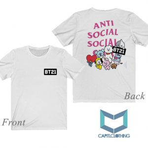 BTS BT21 X Anti Social Social Club ASSC Tee