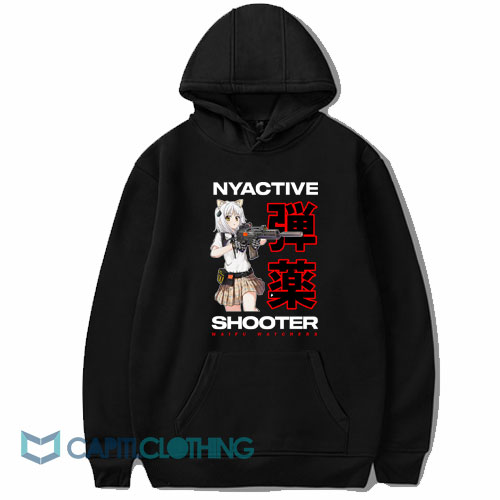 Nyactive Shooter Waifu Watchers Hoodie
